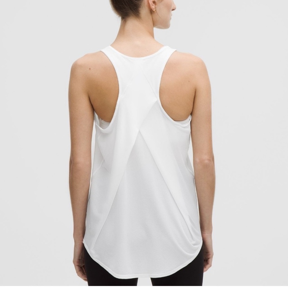 Lululemon White Essential Tank - Pleated - Picture 2 of 9